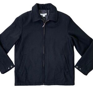 Pronto Uomo Men's Black Coat Jacket Wool Blend MSRP $250